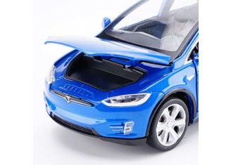 Tesla Model X Bleu - photo 5